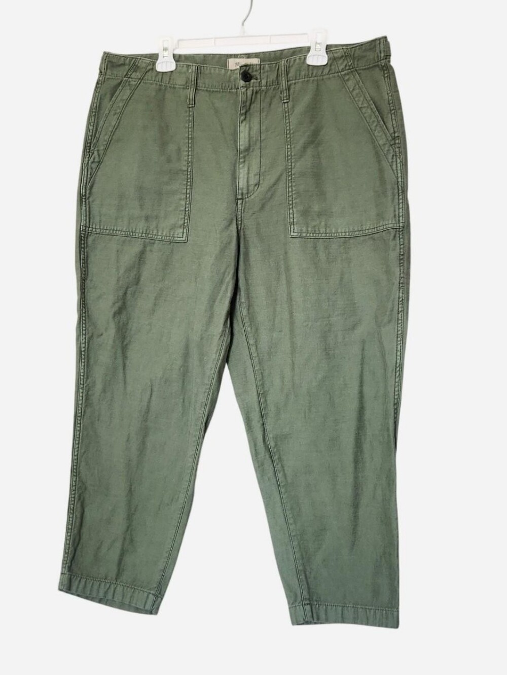 Madewell Green Cotton Pant